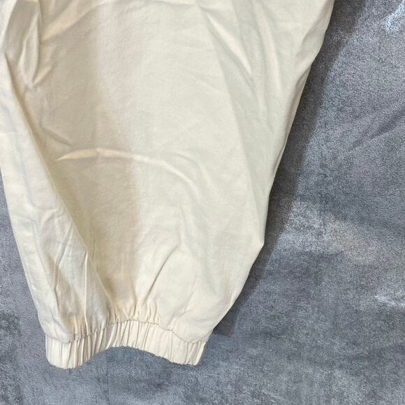 ABOUND Women's Solid Ivory Dove Elastic Waist Pull-On Cargo Pants SZ M - Picture 6 of 8